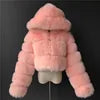 NEW Arrivals S-3XL Plus Size 15 Colors Autumn Winter Warm Faux Fur Jacket for Women's Fluffy Fur Coats Trendy Bubble Outerwear Coat Women Winter Apparel Supplies