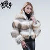 100% Natural Raccoon Fur 4 Colors Women's Winter Long Jacket Style Real Raccoon Fur Coat Plush Fashion Design Long Outerwear Fur Coat Evening Business Party Prom Celebrity Ladies Luxury Apparel Supplies