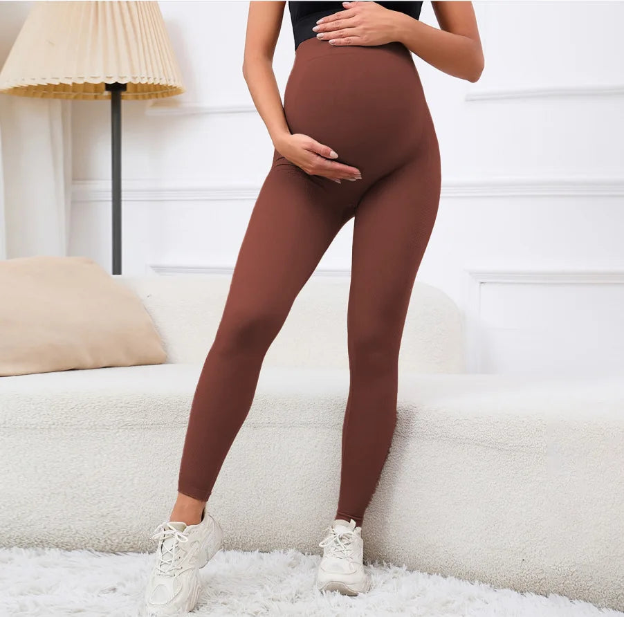 NEW Arrivals 7 Colors Women's Maternity Pants High Waist Leggings Quick-Dry Moisture-Wicking Elastic Belly Support New Design Pants Outdoor Hiking Fitness Activewear Sportswear