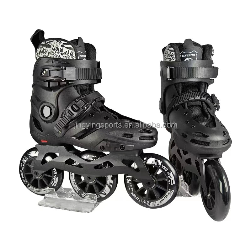 BEST PRICE Professional Thickened Rubber Aggressive  Slalom Freestyle Inline Skates Roller Skate for Adults Outdoor Sport Activities