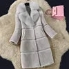 HOT SALE Black/Gray/Red Color S-5XL Plus Size Women's Luxury  Fur Coats Winter Fashion Gray Women Fur Jacket Thick Warm Outerwear Faux Fox Fur Casual Cotton Lining Snow Boots Knitted Ladies Winter Fashion Apparel Supplies