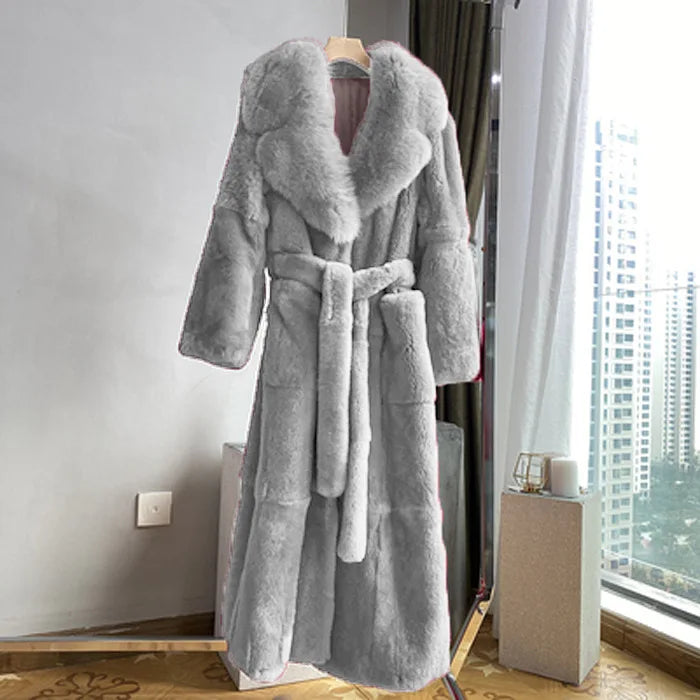 NEW Arrivals S-5XL 5 Colors Winter Long Luxury Faux Fur Coat Long Sleeve Mink Fur Coats Overcoat Women Outerwear Ladies Winter Luxury Fashion Apparel Products
