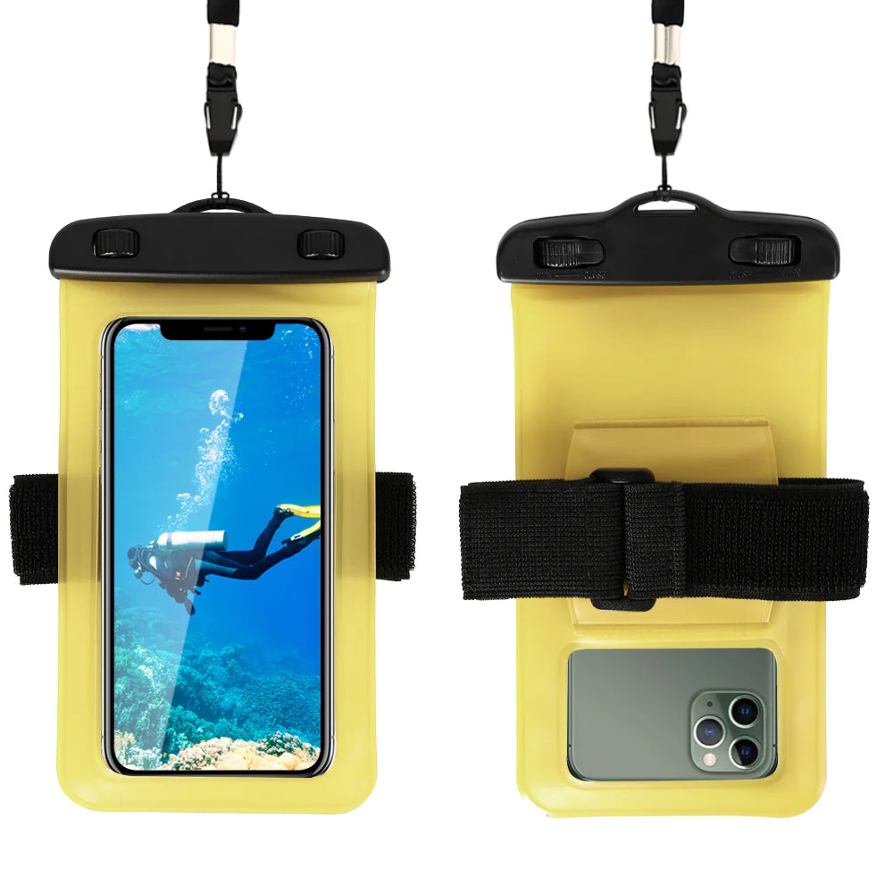 NEW Arrivals Universal Waterproof Phone Case Arm Band Bag For iPhone 13 12 11 Pro Max XR X XS 7 8 Plus Samsung S21 S22 Swim Water Proof Pouch Sports Supplies