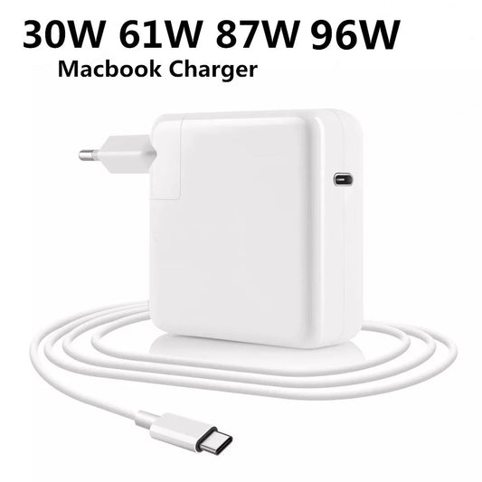 30W 60W 87W 96W USB C Charger Power Adapter for MacBook Pro 16, 15, 13 inch, New Air 13 inch 2020/2019/2018,Works with Type C PD