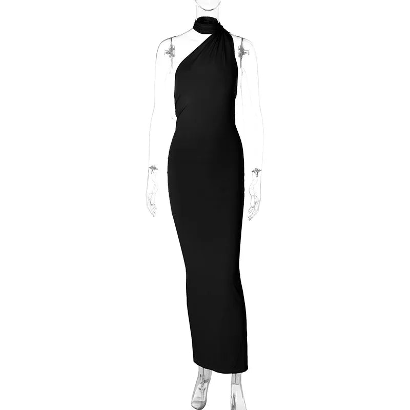 8 Colors Luxurious Women's Backless Solid Color Sleeveless Bodycon Lady Elegant Sexy Maxi Long Evening Party Night Clubwear Prom Ladies Sexy Apparel Supplies