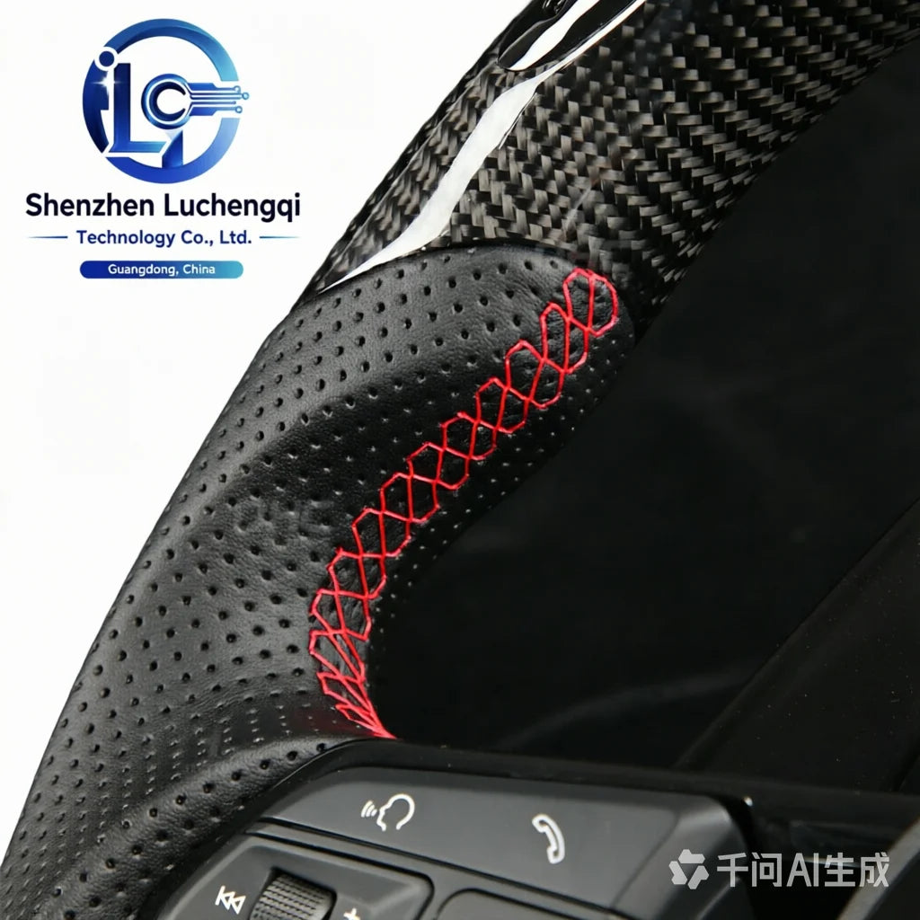 For AUDI Track Performance LED Carbon Fiber Steering Wheel Old to New Style Modified Replacement Wheel for Audi Full Series