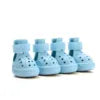 NEW Arrivals 8 Colors Hot Summer Pavement Dog Rain Shoes with Holes Anti Slip Paw Protectors Waterproof Noctilucent Dog Boots Night Walking Anti-Lost Shoes Pets Apparel Accessories