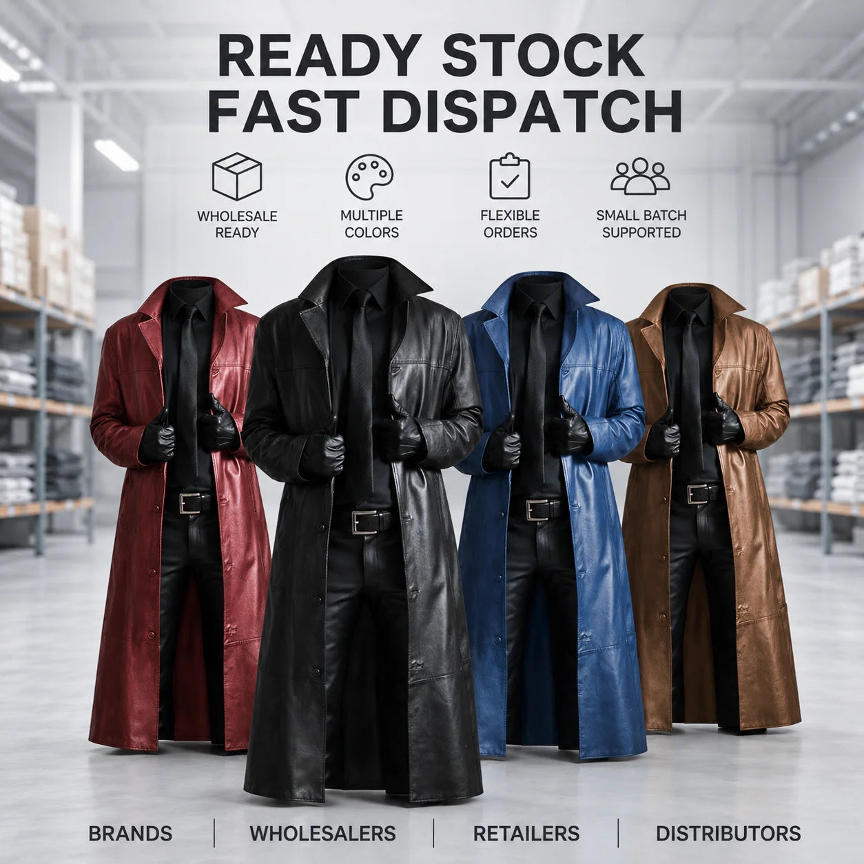 BEST PRICE 4 Colors S-5XL Plus Size Men Top Quality PU Leather Long Coat Slim Fit Trench Outerwear Windproof Single Breasted Turn Down Collar Winter Clothes Christmas Gift for Husband Lover Boyfriend