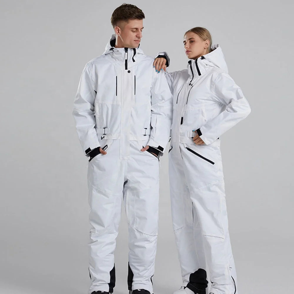 S-2XL 7 Colors Top Quality Waterproof Breathable Men Women One Piece Ski Suit Unisex Snowboard Suit Snowboard Snow Apparel Winter Sports Clothing Supplies
