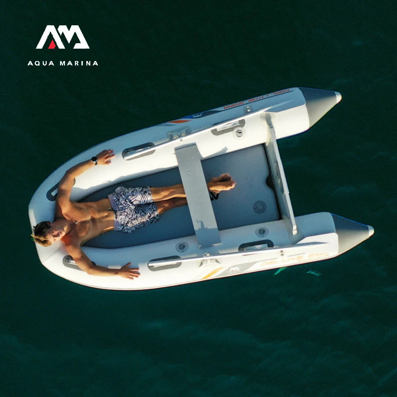 NEW!!!! DELUXE Speedboat 3-5 Persons Family Inflatable U-Shape Rowboat Lightweight PVC Yacht With Paddle Fishing Boat