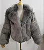 8 Colors S-6XL Plus Size Women's Winter Warm Artificial Fur Top Cropped Bubble Women Coat Jacket Cool Street Outerwear Luxury Female Mink Hair Warm Fur Coats Women Winter Apparel Supplies