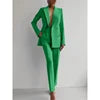 Boutique HOT SALE New Italian Fashion S-2XL 8 Colors Casual Career Double Breasted Long Sleeve Suit Jacket Long Pants Women's Luxury Blazer Top Quality Office Lady Business Dinner Suit Ladies Clothing Supplies.