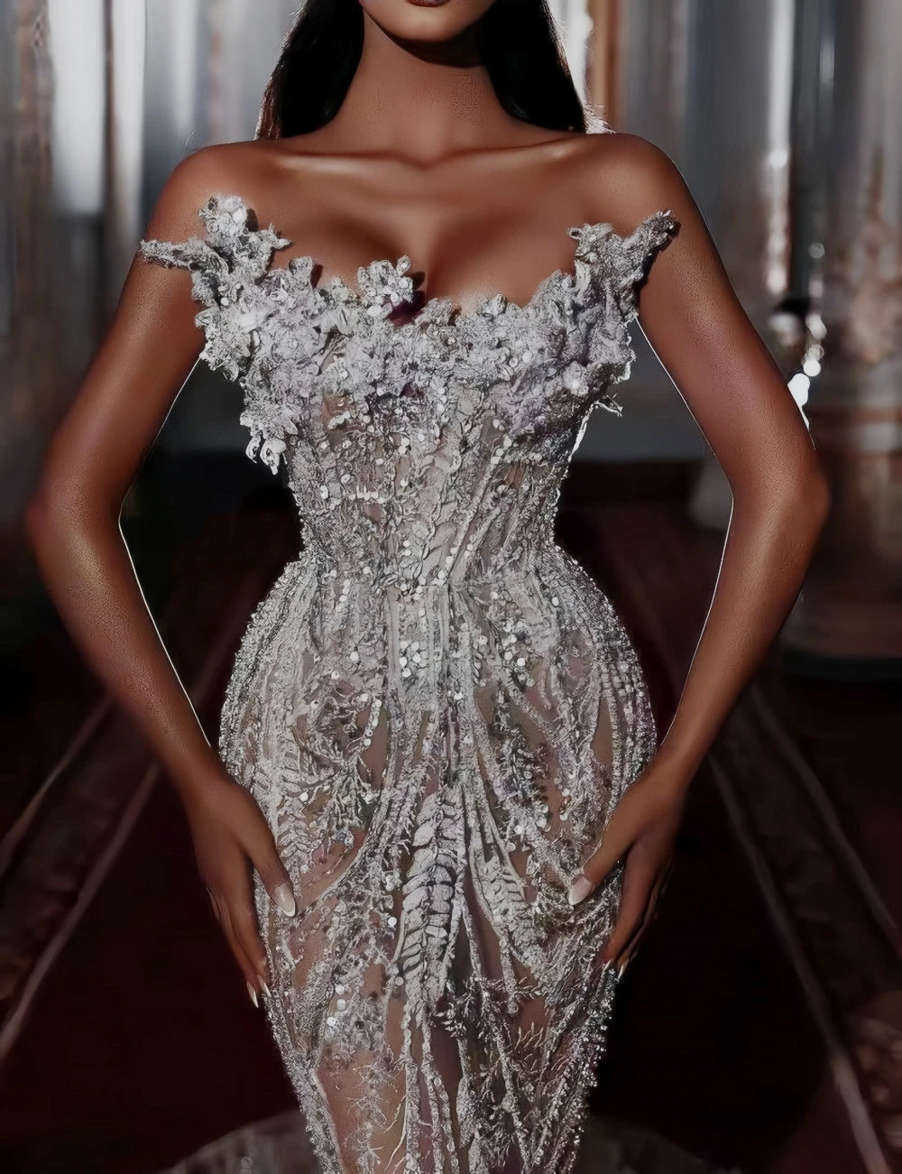 Boutique Gala HOT SALE NEW Arrivals Bridal Gown Luxury Elegant Beaded  Strapless Long Train Backless Mermaid Wedding Dress Women's Luxury Clothing Supplies
