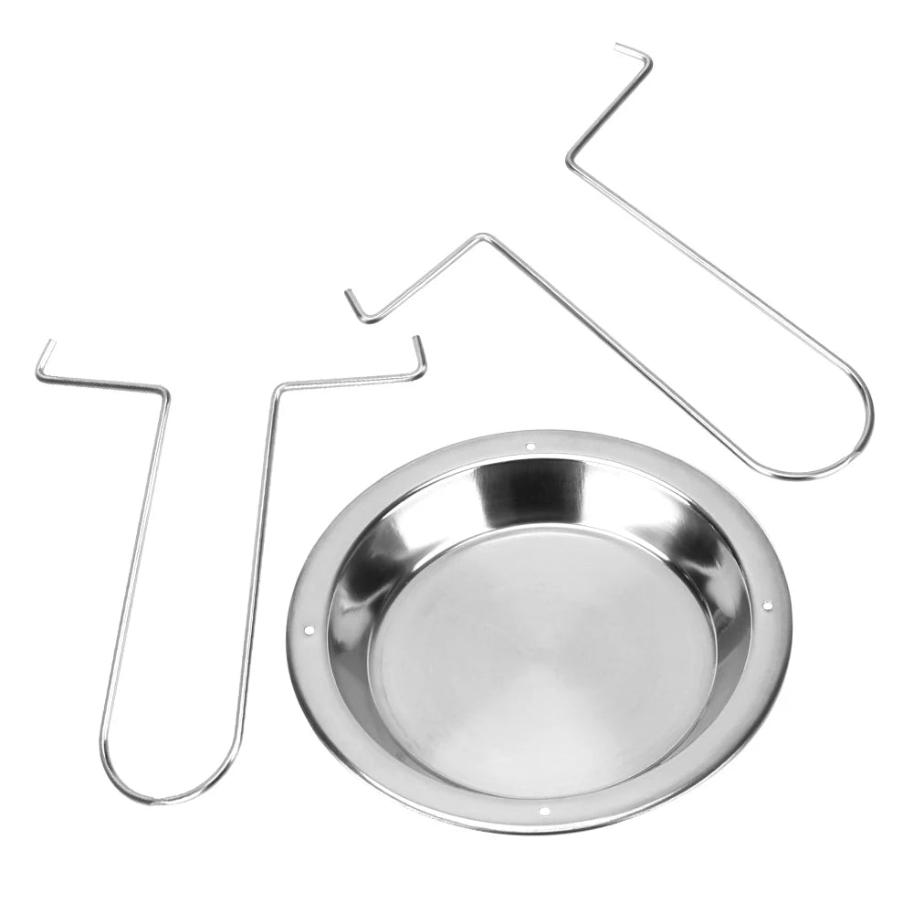 NEW Arrivals Stainless Steel Roasting Grill Stand Chicken Roaster Rack Kitchen Outdoor BBQ Tools Carbon Steel Non-stick Grilled Chicken Plate Cooking Home Outdoor Accessories Supplies