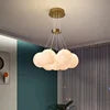 NEW Arrivals Home Living Room Planet Light Bulb Bubble Ball Pendant Lamp Moon Living Room Lamp Creative Glass French Cream Style Nordic Bedroom Lamps Home Lighting Supplies