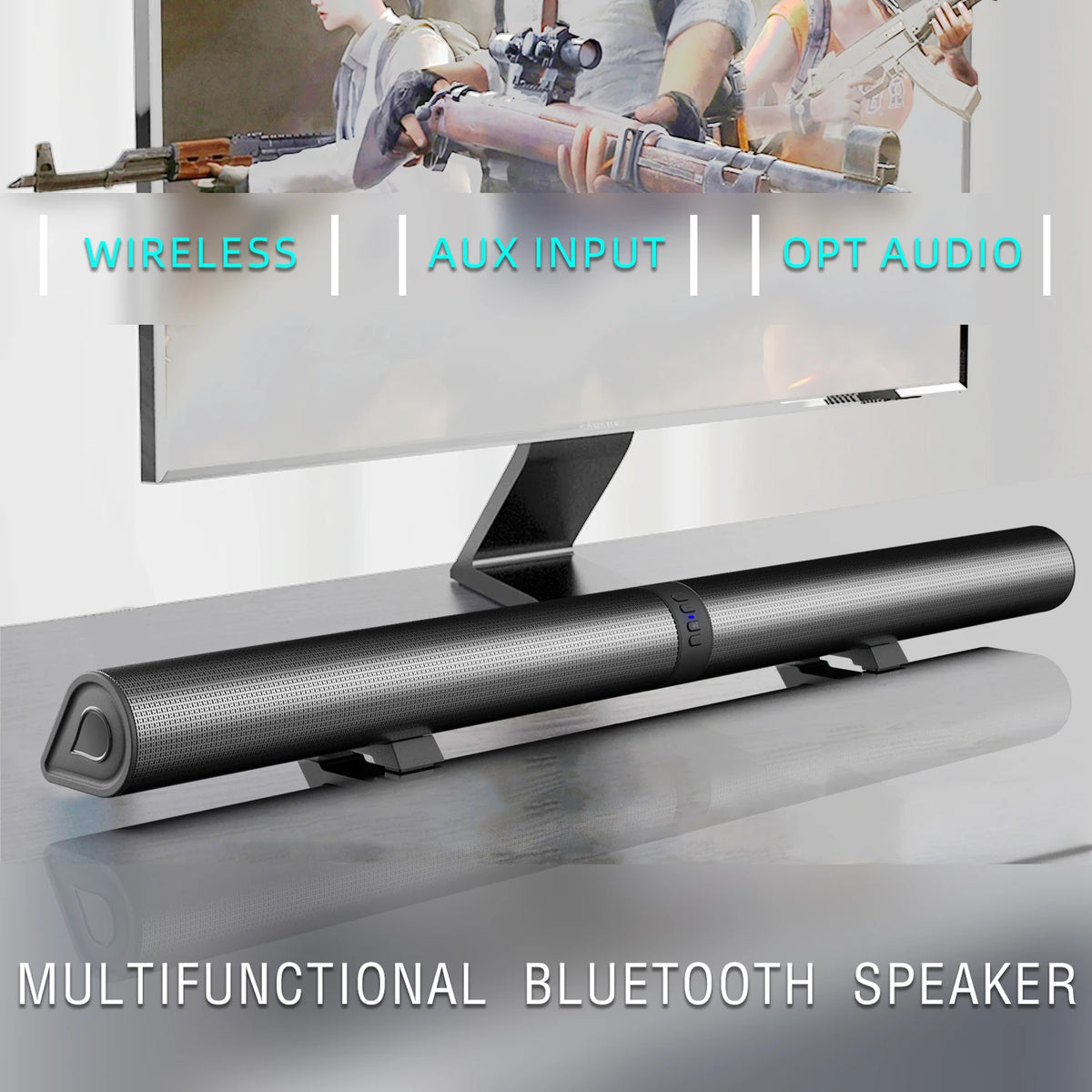 NEW Set BS-56 Home Theater Sound System with Bluetooth Speakers with Subwoofer and Optical for Enhanced Movie and Music Audio for PC/TV