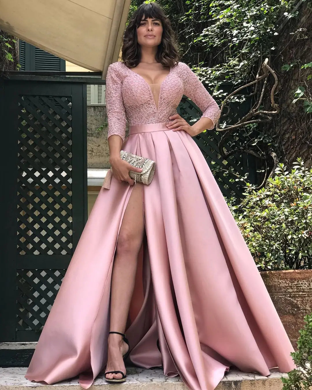 HOT SALE Only Few Units Left Satin and Cashmere Top S-3XL Plus Size 5 Colors Women's Princess Dresses Clothing Hot Stamping Sexy Long Skirt Large Hem Tail Birthday Party Wedding Guest Red Carpet Celebrities Dress Luxury Cloth