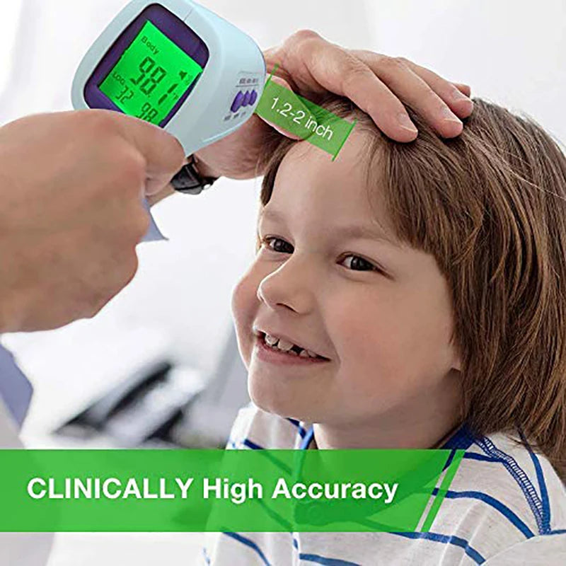 Digital Infrared Forehead Thermometer Electronic Body Non Contact Medical Fever Measure Tool Outdoor Home for Baby Adults