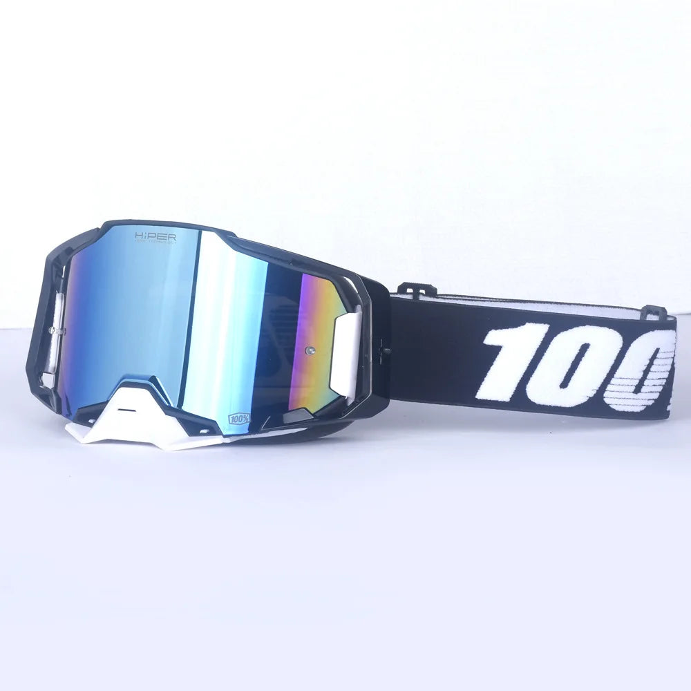 28 Colors New Upgrade Version Motocross Motorcycle Goggles Off-Road Quick Release Helmet Eyewear Can be Equipped with Myopia Glasses  Riding Skiing Glasses