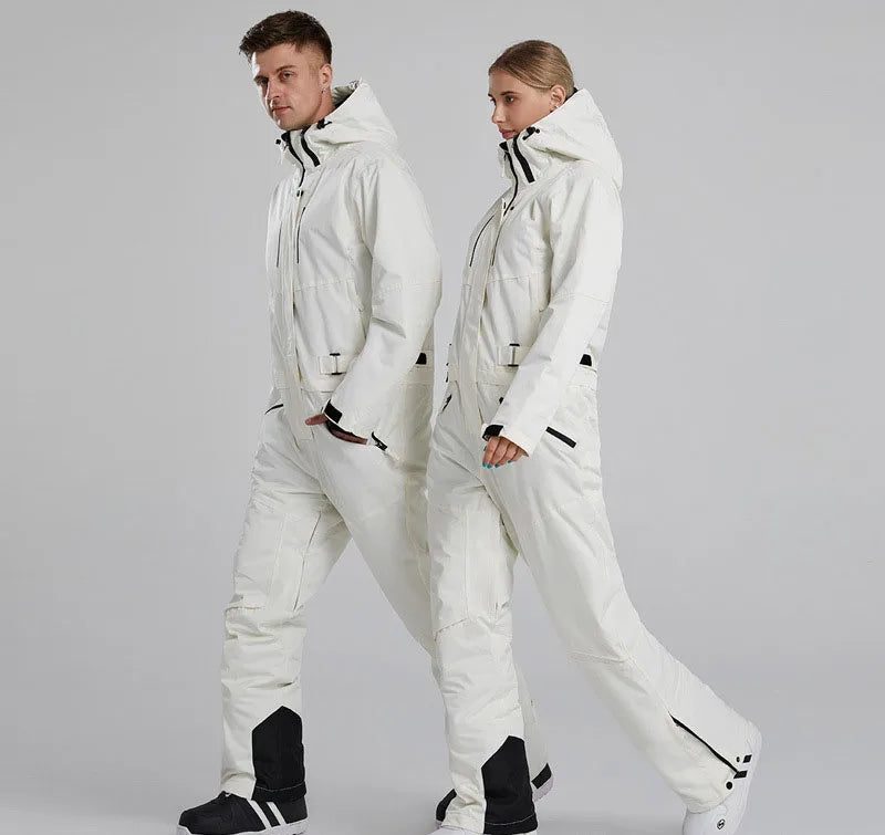 S-2XL 7 Colors Top Quality Waterproof Breathable Men Women One Piece Ski Suit Unisex Snowboard Suit Snowboard Snow Apparel Winter Sports Clothing Supplies