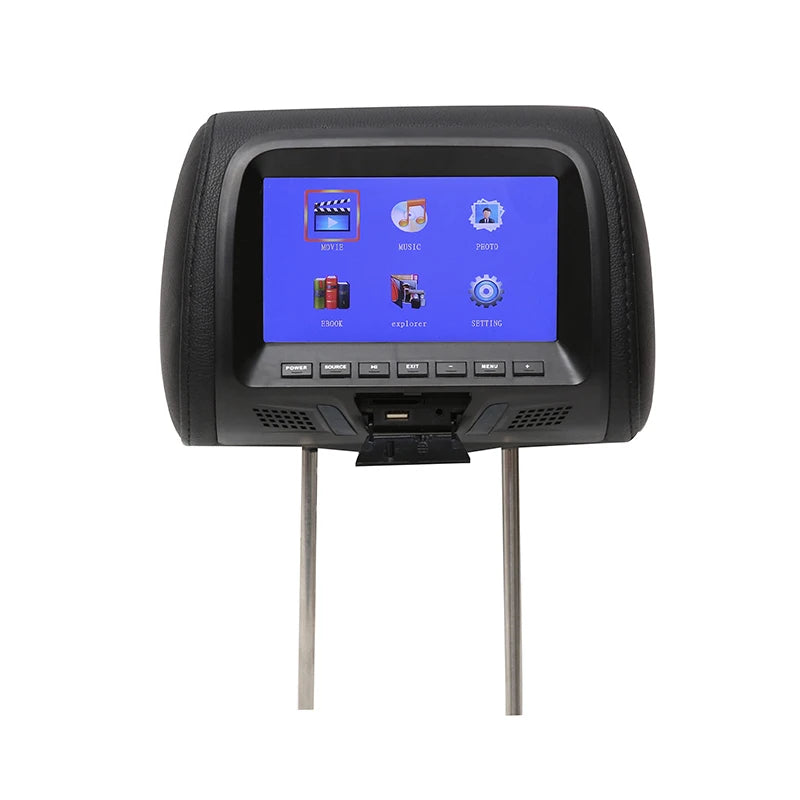 7inc Car Back Seat Headrest Android Player Monitor DVD Player MP5/AV Car Headrest With USB SD TF Card  Monitor Car Auto Parts