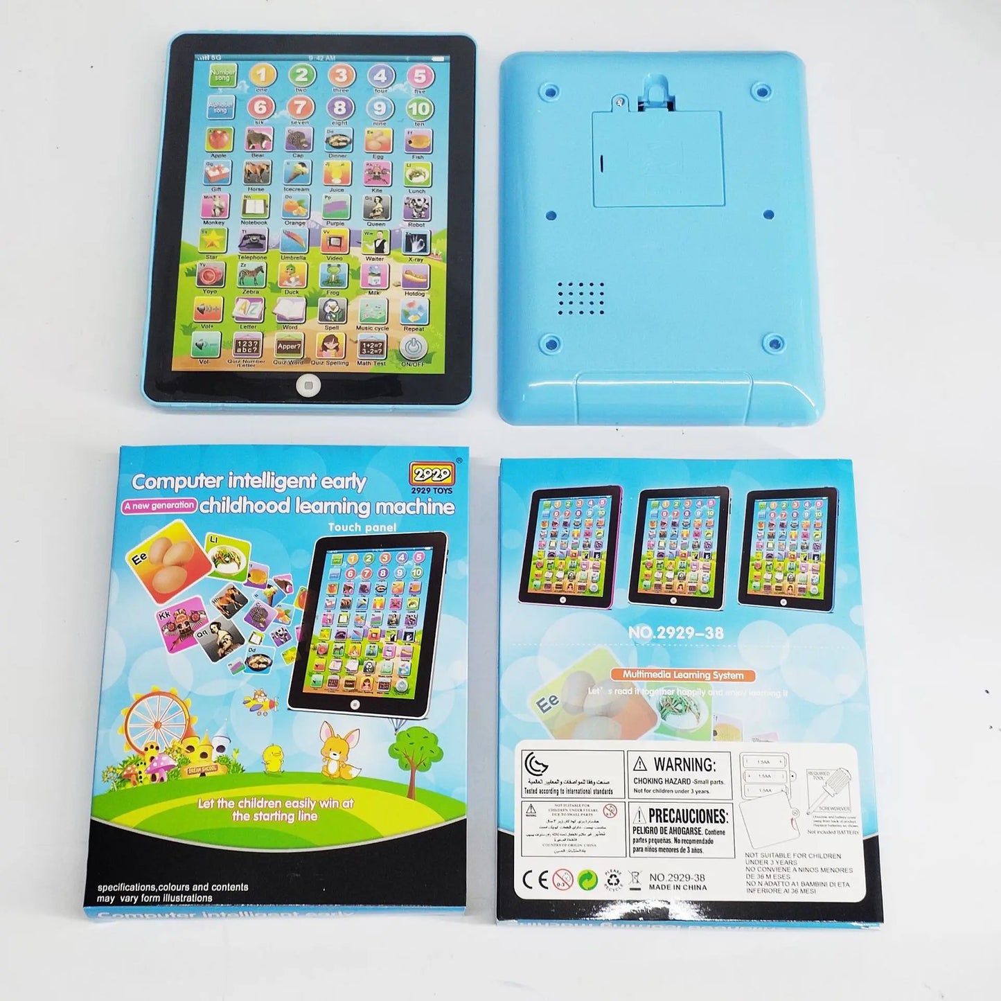 Electric Kids Study Laptop Toys English Learning Pad Educational Tablet for Children
