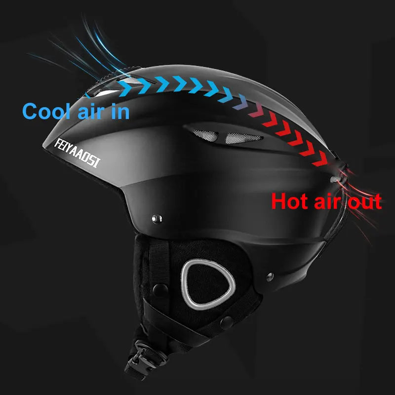 CE Certification PC+EPS Adult Teenager Ski Helmet Men Women Skating Skateboard Helmet Snowboard Snow Sports Helmets