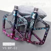 Titanium Alloy Axle 7 Colors  BMX Road  Mountain Bike Pedals Aluminum Alloy Three Bearings Titanium Alloy High-Strength Oversized Anti-Slip Treads Steel Spindle Bicycle Parts Accessories