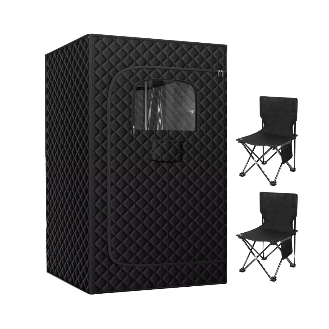 NEW Portable 1500W Electric Steam Sauna Tent Modern Design with 3.0L 1000W Heating Steamer 220v Acrylic for Apartment Use US/EU Plug