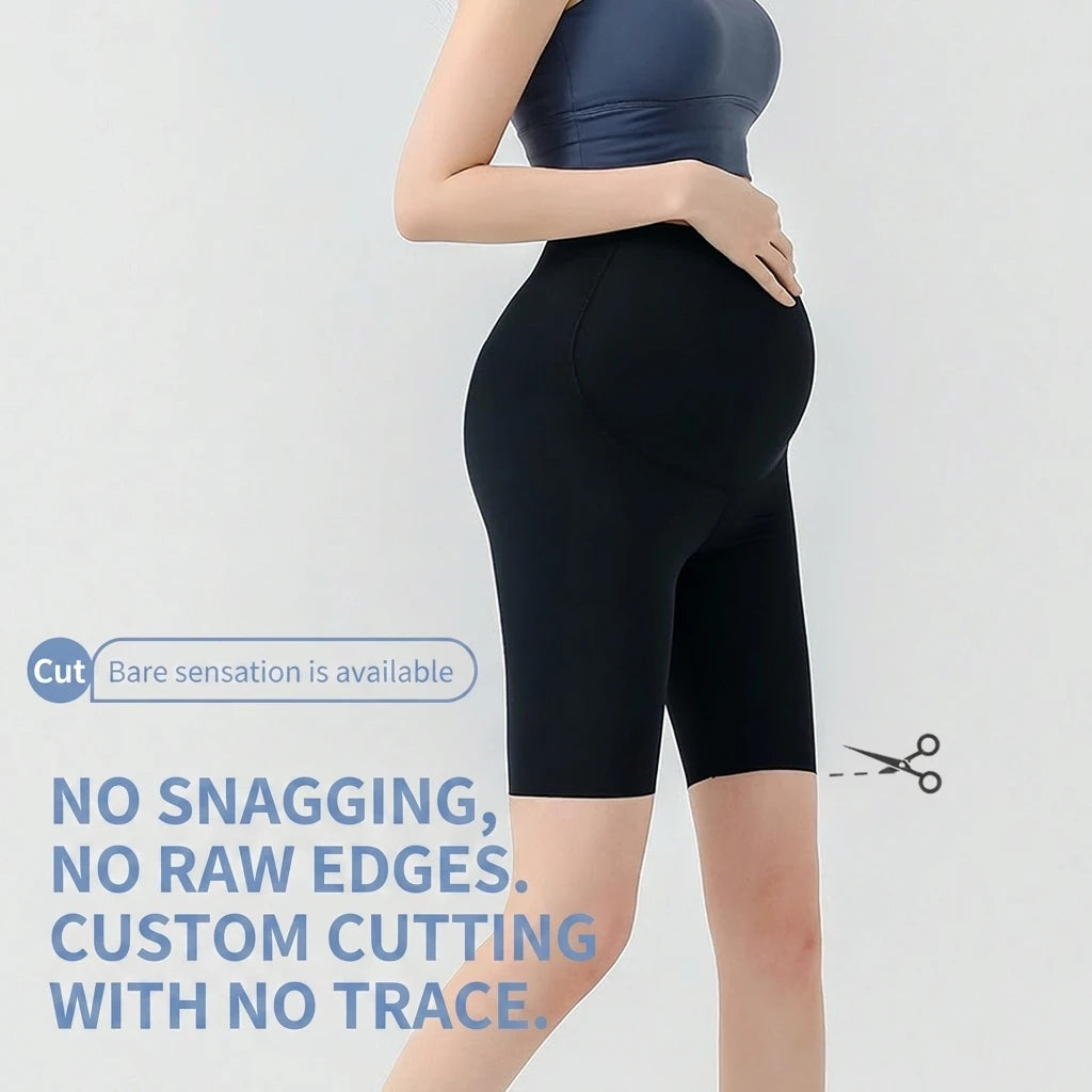 M-2XL Black/ Brown /Gray Color Women's Spring Summer High Waist Maternity Shorts Shark Pattern Sports Yoga Underwear for Pregnant Women