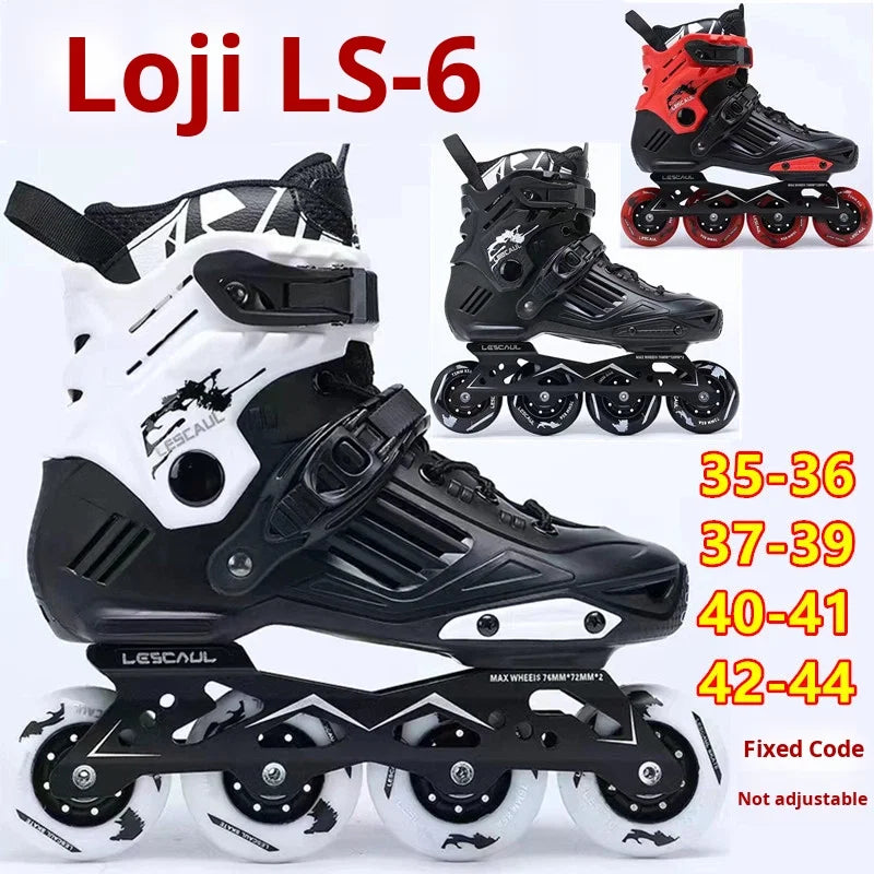 EU 35/46 Large Size Professional Slalom Inline Skates Carbon Fiber Boot 4x80mm Wheels CNC Frame ABEC-9 Precision Bearings Skates Women Men Outdoor Sports Supplies