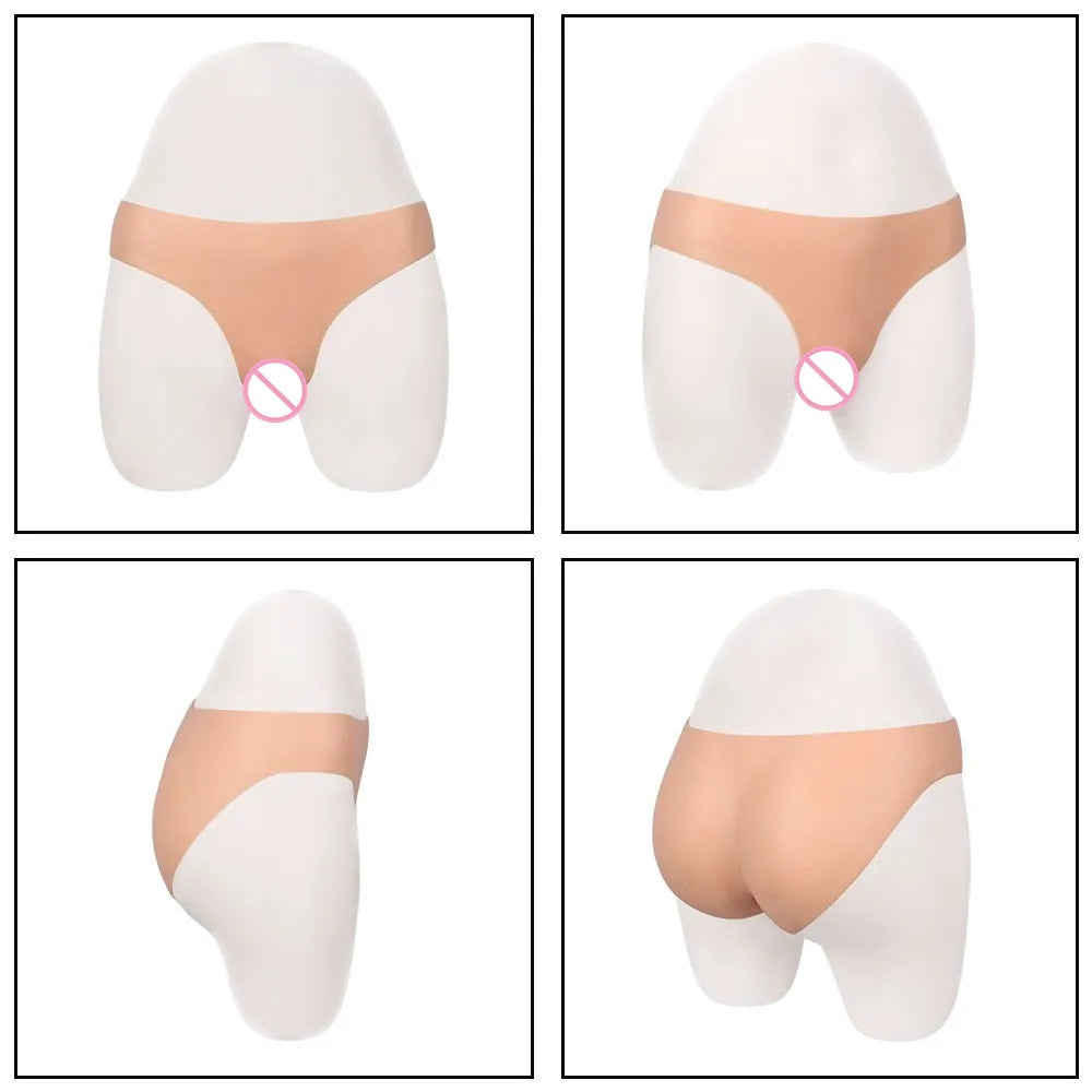 Simulated Silicone Fake Vagina Underwear Briefs Panties Hiding Penis For Crossdresser Transgender Shemale Dragqueen Cosplay Gays