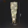 Home Villa  Modern Luxury Crystal Bedside Wall Lamp Living Bedroom Background Decoration Wall Fitting Hotel Lobby Corridor Wall Light