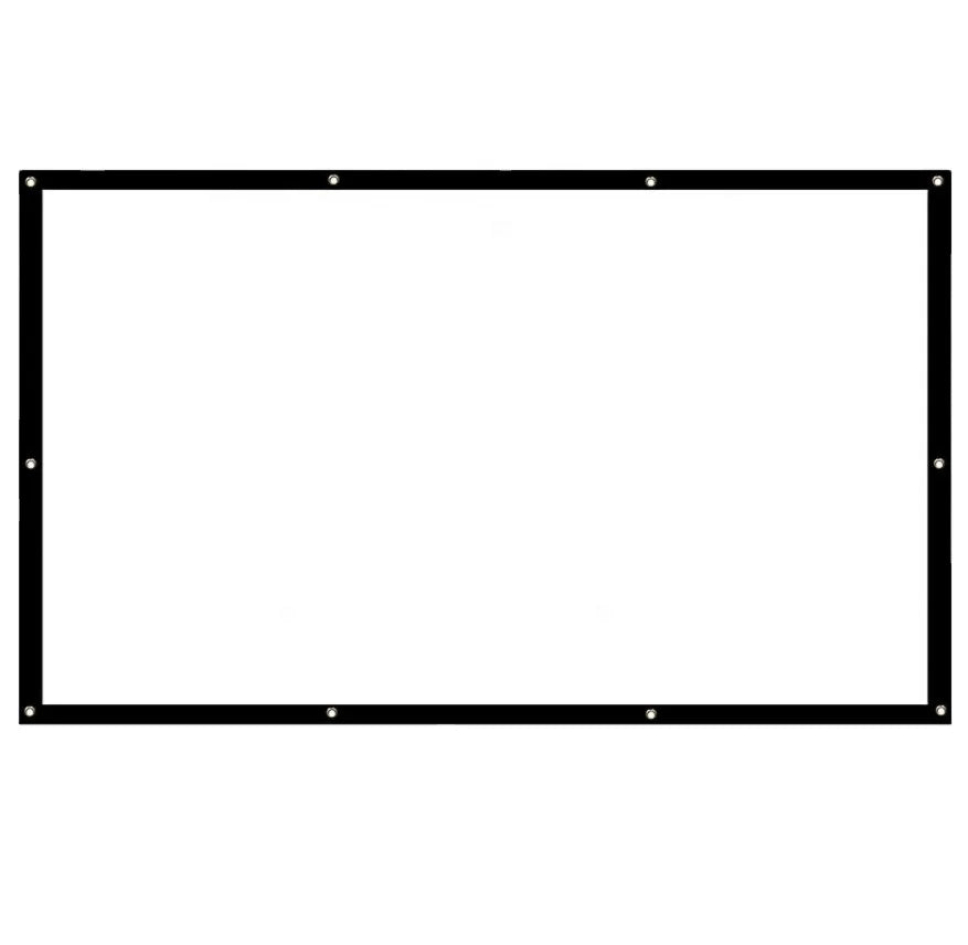 NEW Arrivals Home Indoor Outdoor Projector Screen Matt White 110 Inches 16:9 Anti-Light 120 Angle Home Outdoor Movies Music Projector Screen Electronic Supplies