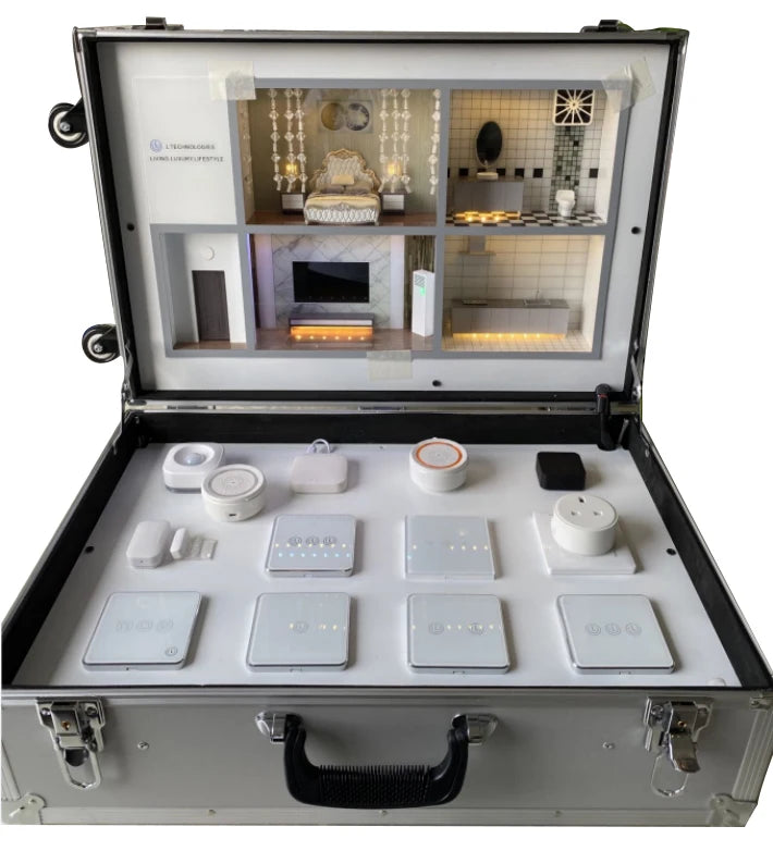 HOT SALE Home Villa TUYA APP Smart Home Solution Customizable Brand Business Intelligent Demo Case Android Operation Wi-Fi Zigbee Bar