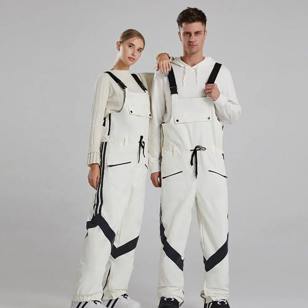 4 Colors S-2XL Women/Men Custom Fully Seam Taped Waterproof Breathable Reflective Women Ski Suit One Piece Unisex Snowboard Suit  Snowboard Snow Suit Winter Sports Clothing Supplies