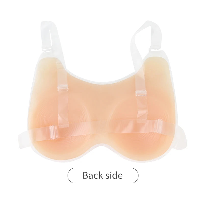 100% Silicone S/M/L/XL (600-800-1000- 1200g )One-Piece 100% Silicone Breast Implants Forms for Crossdresser, CE Mark, New Design Breast Enhancer Underwear Products