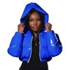 NEW Arrivals S-XL 8 Colors Female Winter Down Coat PU Leather Quilted Parkas Mid-Long Puffer Bomber Cropped Bubble Coats Warm Out Wear Windproof Jackets Women Winter Apparel Supplies