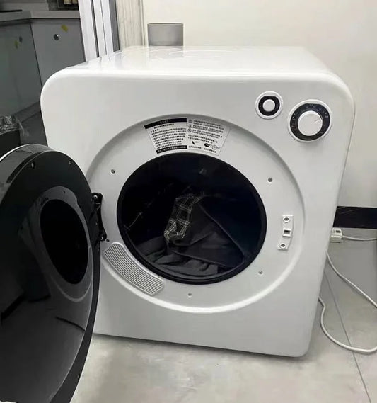 UK/AU/EU Plug D 4kg Automatic Home Dry Mortar Machine with Front Door Fruit Drying Electrical Clothes Tumbler Dryer for RV Hotels Use