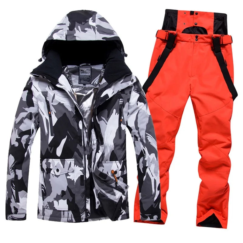 NEW Arrivals 10 Colors  M-4XL Plus Size Waterproof Breathable Men's and Women Snow Wear Winter Snowboard Suit Ski Suit Winter Sports Clothing Supplies