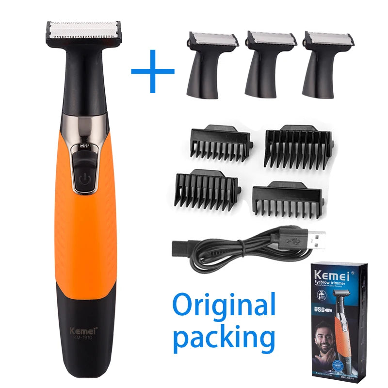 Full Set Original kemei Rechargeable Lady Women Epilator Hair Remover Electric Razor Shaver Women Men Grooming Accessories Hair Care Supplies