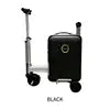 Black/Silver/Pink Color Electric USB Luggage Electronic Scooter Suitcase 20in Ride on Cabin Bag 100% Logo Embroidery Color Vacations Travel Airport Runway Spinner Caster Electric Scooter Suitcase