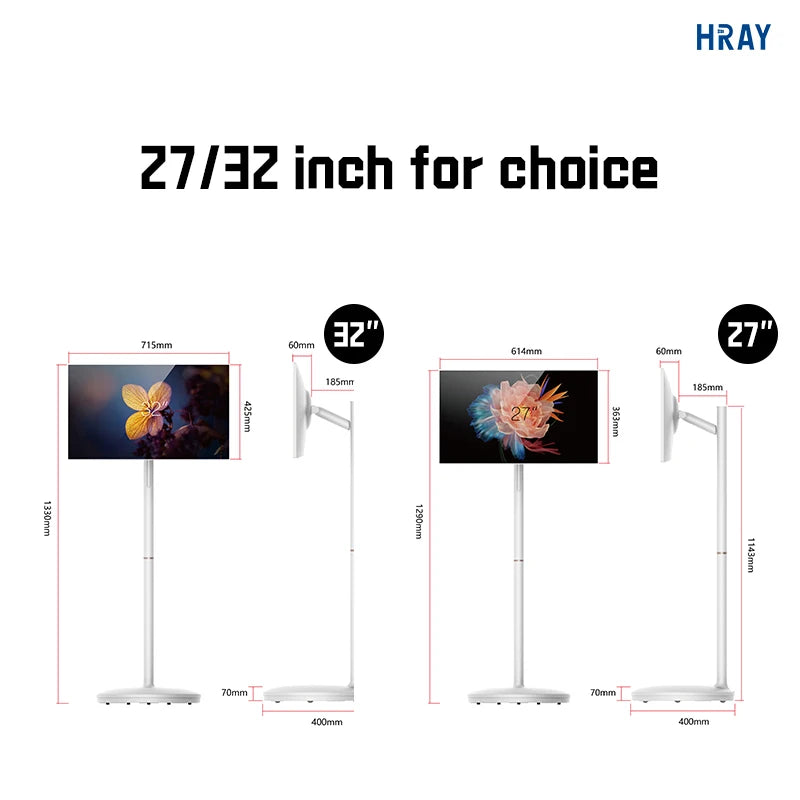 TikTok Most Popular HRAY 27* Inch VA Touch Screen Display USB Connection for Yoga Studio and Personal Training Live Streaming YouTube Videos