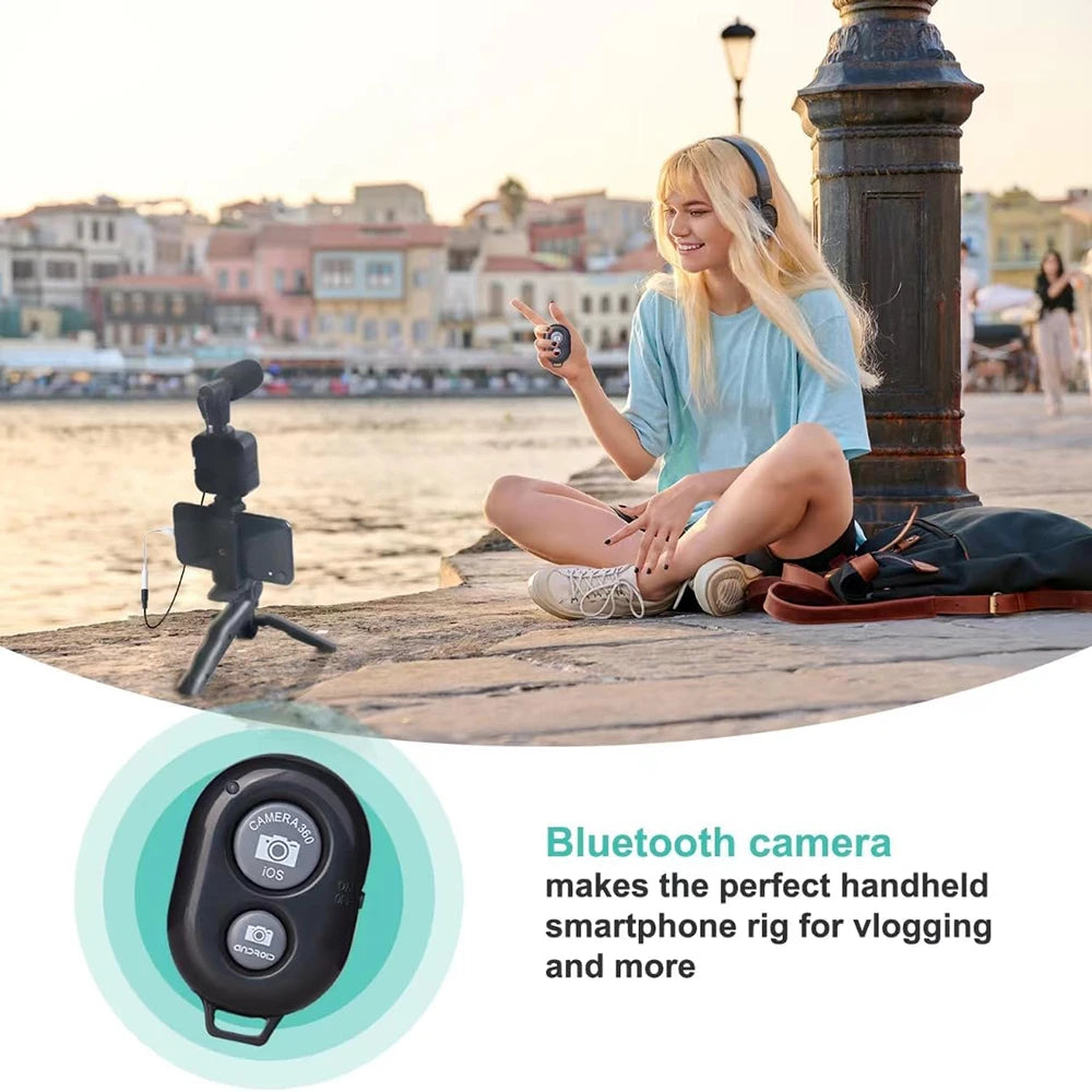 Selfie Stick Stand Microphone Lighting Tripod Phone Handheld Bracket  Remote Video Shooting Camera Light AY49 Vlogging Kit for TikTok YouTube Video Creation and Live Streaming Tools Set