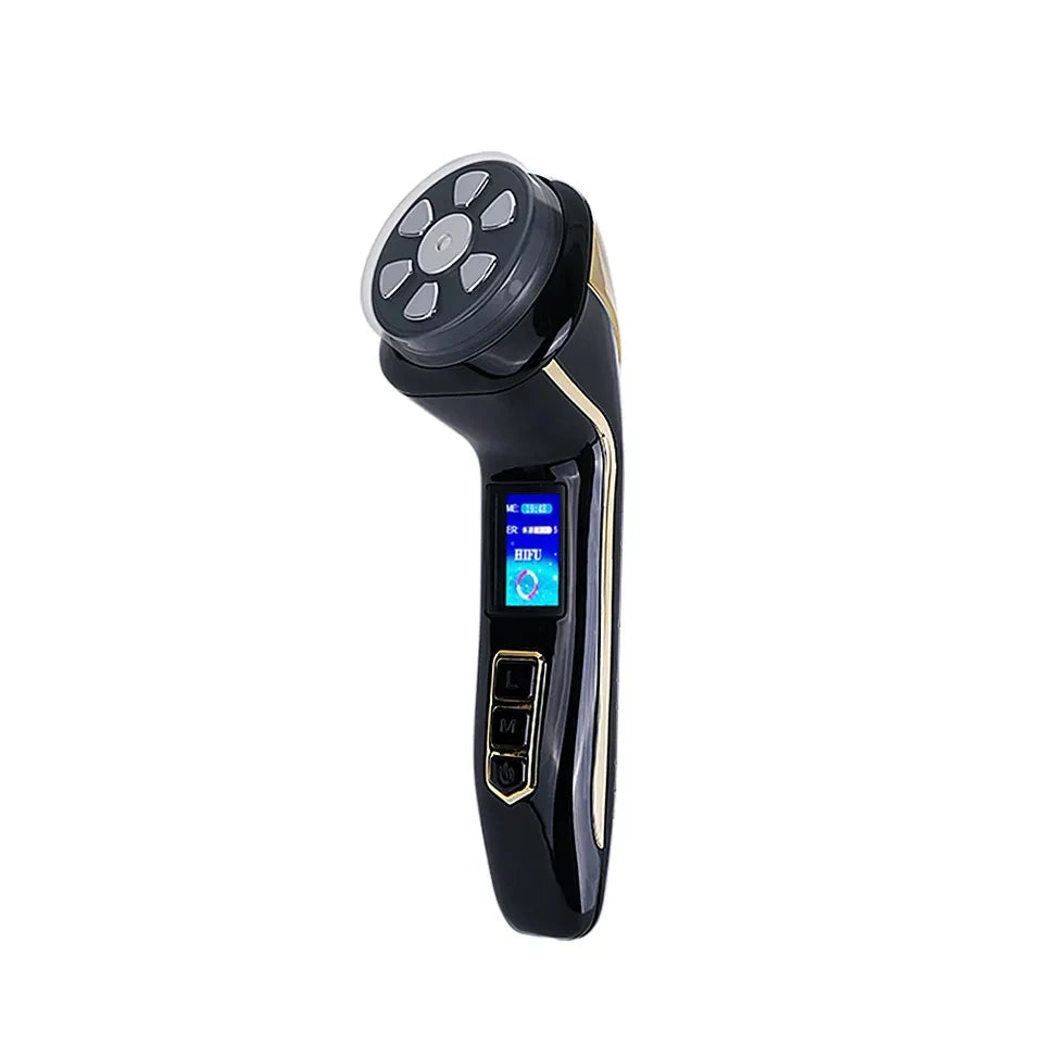 New Upgraded EMS Device Handheld Mini Machine Home Use 3 Cartridges Facial Lifting Anti-Wrinkle Anti-Aging Face Neck Eyes Dark Circles Remover Skin Tightening Women Skin Care Supplies