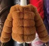 NEW Arrivals 10 Colors S-6XL Plus Size Women's Artificial Fur Jacket Versatile Faux Fur Short Jacket Outerwear Bomber Coats Evening Party Night Clubwear Coats Women Winter Apparel Supplies