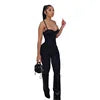 Black/Beige/Gray Color Ladies Hip Lift Tight Bodysuits Low Cut Playsuits Sexy Style Suspenders Jumpsuit Spring Summer Night Clubwear Evening Party Jumpsuit Ladies Casual Clothing Supplies