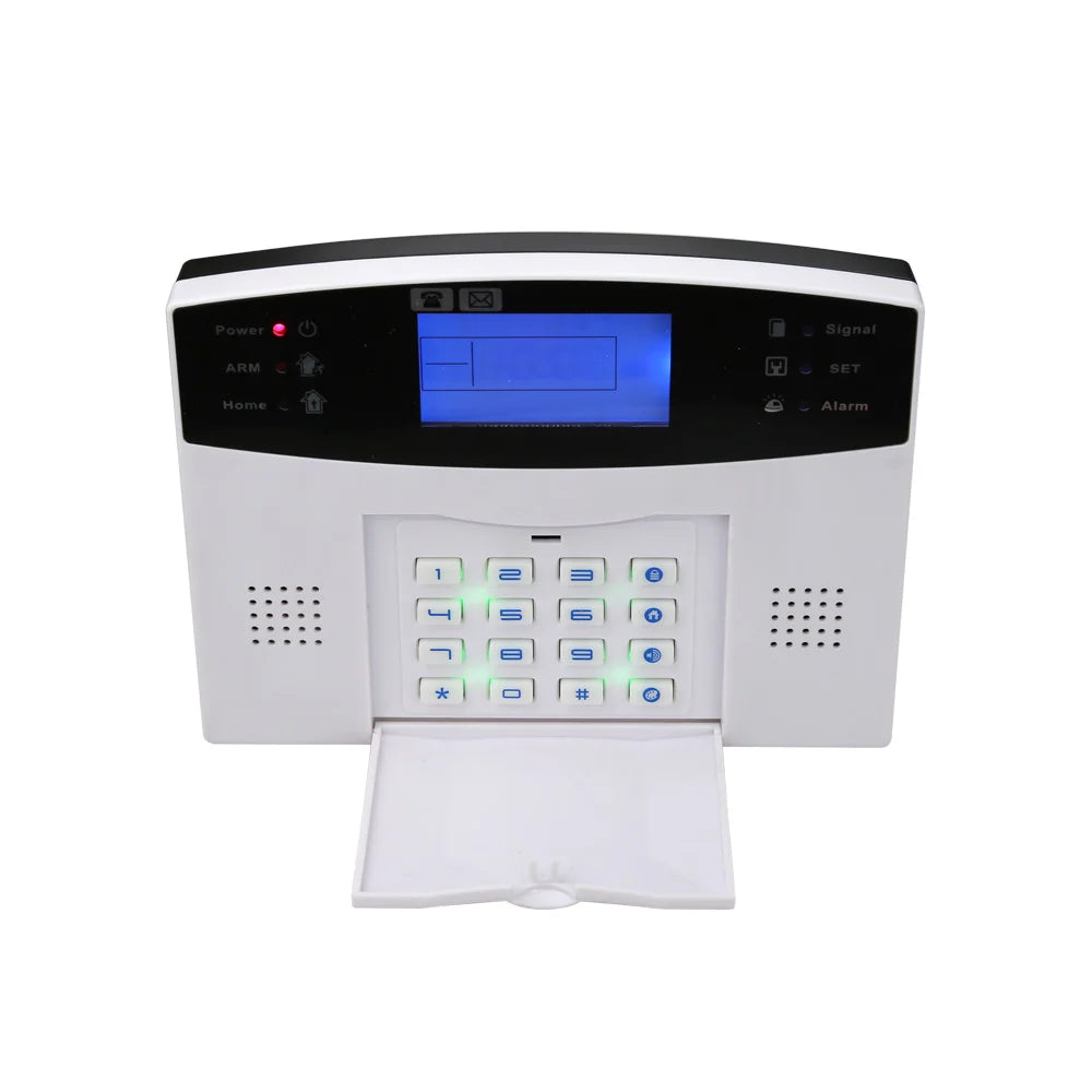 Home Villa Fire/Smoke/Window Detection Home Security System Can Call 6 Phones and Send SMS to 3 Numbers Portable Wired Wi-Fi PIR Motion Sensor Alarm System Anti-Theft  Security Supplies