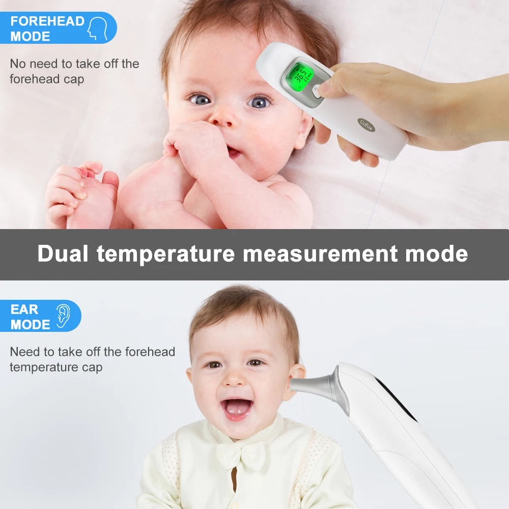 NEW Arrivals 2 in 1 Digital Forehead Thermometer Ear Non-Contact Medical Thermometer Baby/Adult Temperature Measure Home Medical Accessories Health Care Products