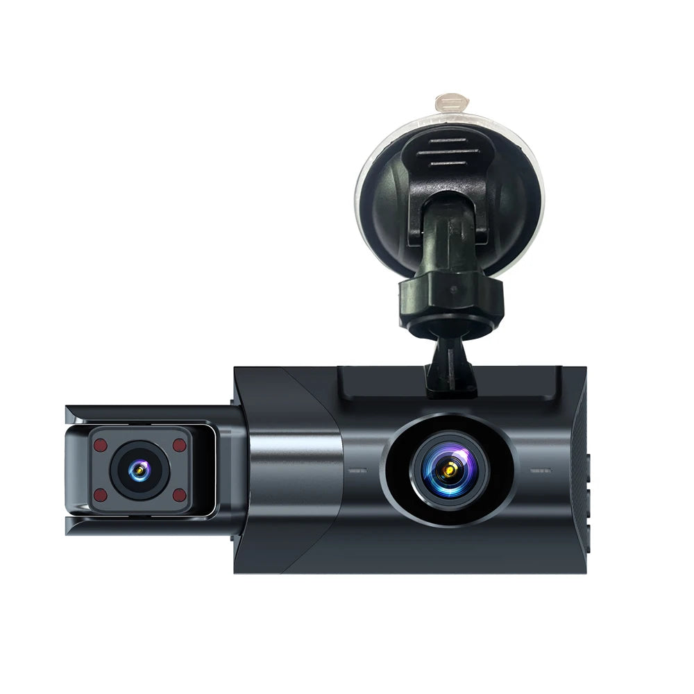 3 Lens Dashcam with WI-FI App Control  1080P Loop Recording Front 1080P Car Camera Mode Dash Camera for Cars Video Playback FHD Cars Vehicle Security Accessories Safety Supplies